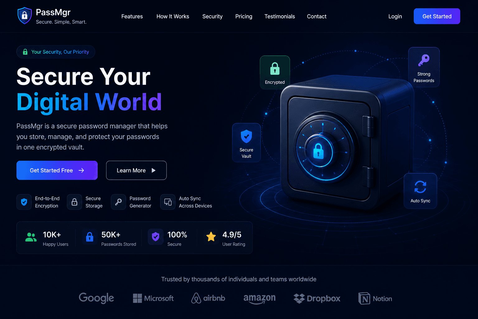 Password Management System project thumbnail